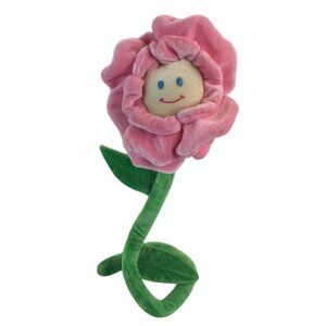 Russ Posable Pink Flower Plush 24" Stuffed Toy Bendable Spring Easter